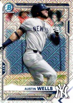 2021 Bowman Chrome - Prospects Mojo Refractor #BCP-214 Austin Wells Front