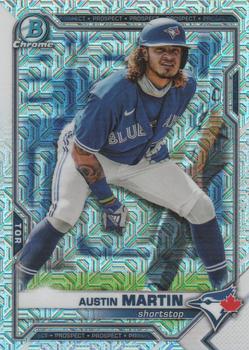 2021 Bowman Chrome - Prospects Mojo Refractor #BCP-245 Austin Martin Front