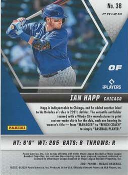 2021 Panini Mosaic - Blue Camo #38 Ian Happ Back