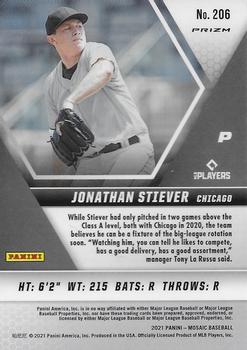 2021 Panini Mosaic - Genesis #206 Jonathan Stiever Back