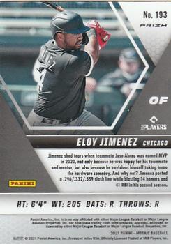 2021 Panini Mosaic - Mosaic Green #193 Eloy Jimenez Back