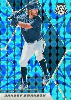 2021 Panini Mosaic - Reactive Blue #23 Dansby Swanson Front