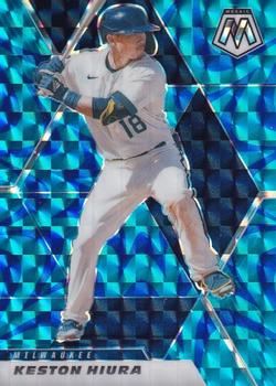 2021 Panini Mosaic - Reactive Blue #43 Keston Hiura Front