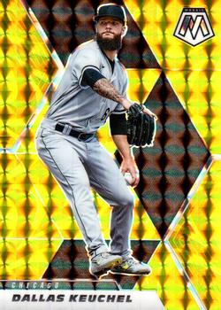 2021 Panini Mosaic - Reactive Yellow #121 Dallas Keuchel Front