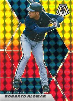 2021 Panini Mosaic - Choice Fusion Red & Yellow #5 Roberto Alomar Front