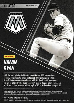 2021 Panini Mosaic - All-Time Greats Silver Prizm #ATG9 Nolan Ryan Back