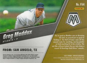 2021 Panini Mosaic - Field Vision #FV4 Greg Maddux Back