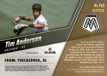 2021 Panini Mosaic - Field Vision Mosaic #FV2 Tim Anderson Back