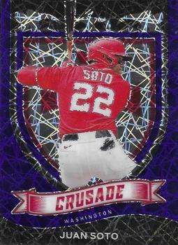 2021 Panini Chronicles - Crusade Blue Velocity #18 Juan Soto Front