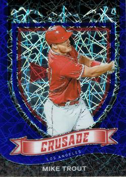2021 Panini Chronicles - Crusade Blue Velocity #19 Mike Trout Front