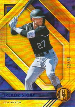 2021 Panini Chronicles - Gold Standard Blue #9 Trevor Story Front