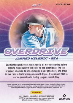 2021 Panini Chronicles - Overdrive Blue Velocity #7 Jarred Kelenic Back
