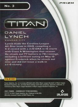 2021 Panini Chronicles - Titan Pink Pulsar #3 Daniel Lynch Back