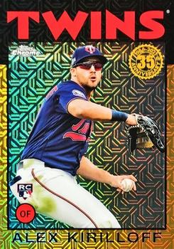 2021 Topps Update - 1986 Topps Baseball 35th Anniversary Chrome Silver Pack Gold #86C-9 Alex Kirilloff Front