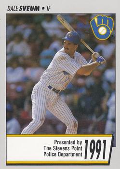 1991 Milwaukee Brewers Police - Stevens Point Police Department #NNO Dale Sveum Front