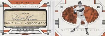 2021 Panini National Treasures - Cut Signature Booklets #CSB-BT Bobby Thomson Front