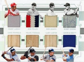 2021 Panini National Treasures - Treasure Chest 32 Booklet Silver #TC32-HOF Dave Winfield / Gary Carter / Ivan Rodriguez / Jim Thome / Ken Griffey Jr. / Randy Johnson Front