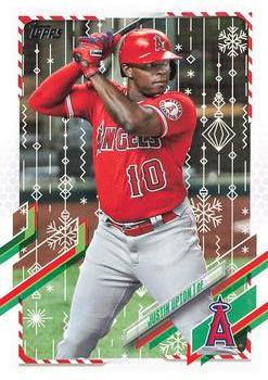 2021 Topps Holiday #HW208 Justin Upton Front