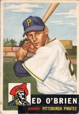 1953 Topps #249 Eddie O'Brien Front