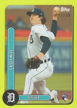2021 Topps Brooklyn Collection - Chartreuse #46 Casey Mize Front
