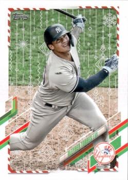 2021 Topps Holiday - Metallic Holiday #HW4 Gleyber Torres Front