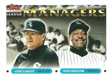 1993 Topps #504 Gene Lamont / Don Baylor Front