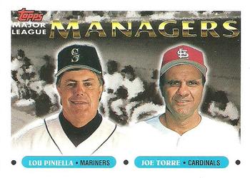 1993 Topps #512 Lou Piniella / Joe Torre Front