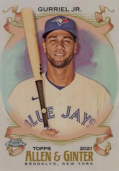 2021 Topps Allen & Ginter Chrome - Refractor #205 Lourdes Gurriel Jr. Front