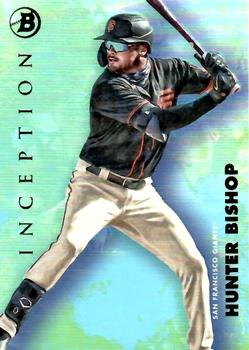 2021 Bowman Inception - Aqua Foil #12 Hunter Bishop Front