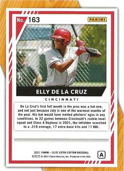 2021 Panini Elite Extra Edition - Prime Numbers A #163 Elly De La Cruz Back