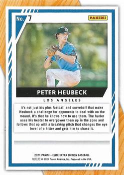 2021 Panini Elite Extra Edition - Prime Numbers B #7 Peter Heubeck Back