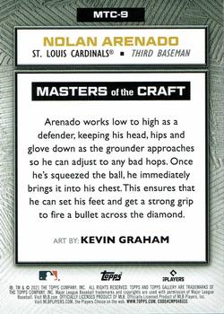 2021 Topps Gallery - Masters of the Craft #MTC-9 Nolan Arenado Back