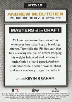 2021 Topps Gallery - Masters of the Craft #MTC-19 Andrew McCutchen Back