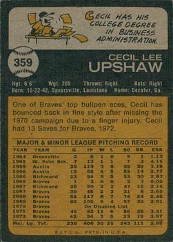 2022 Topps Heritage - 50th Anniversary Buybacks #359 Cecil Upshaw Back