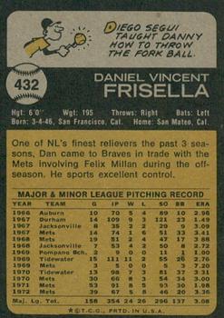 2022 Topps Heritage - 50th Anniversary Buybacks #432 Dan Frisella Back