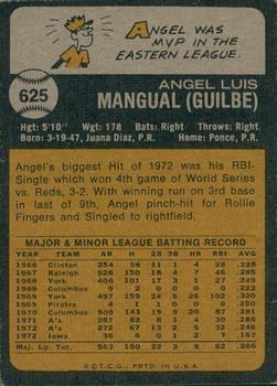 2022 Topps Heritage - 50th Anniversary Buybacks #625 Angel Mangual Back