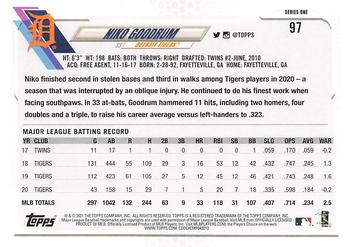 2021 Topps - Employee Edition #97 Niko Goodrum Back