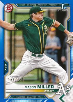 2021 Bowman Draft - Blue #BD-85 Mason Miller Front