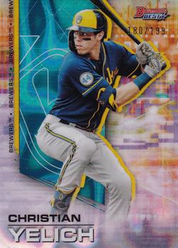 2021 Bowman's Best - Aqua Lava Refractor #73 Christian Yelich Front