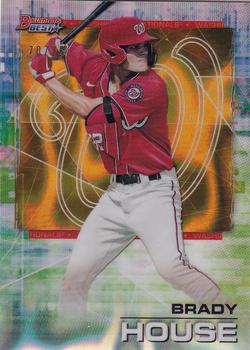 2021 Bowman's Best - Gold Lava Refractor #40 Brady House Front
