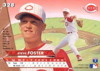 1993 Ultra #328 Steve Foster Back