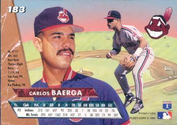 1993 Ultra #183 Carlos Baerga Back