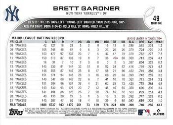 2022 Topps - Rainbow Foil #49 Brett Gardner Back