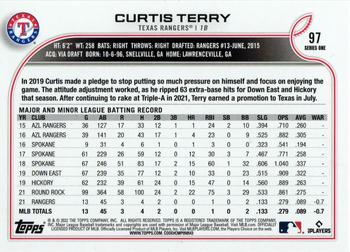 2022 Topps - Rainbow Foil #97 Curtis Terry Back