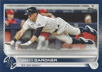 2022 Topps - Royal Blue #49 Brett Gardner Front