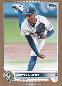 2022 Topps - Gold #185 Justin Dunn Front