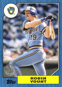 2022 Topps - 1987 Topps Baseball 35th Anniversary Blue (Series One) #T87-54 Robin Yount Front