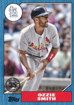 2022 Topps - 1987 Topps Baseball 35th Anniversary Blue (Series One) #T87-95 Ozzie Smith Front