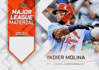 2022 Topps - Major League Material Relics (Series One) #MLM-YM Yadier Molina Front
