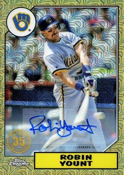 2022 Topps - 1987 Topps Baseball 35th Anniversary Chrome Silver Pack Autographs (Series One) #T87C-13 Robin Yount Front